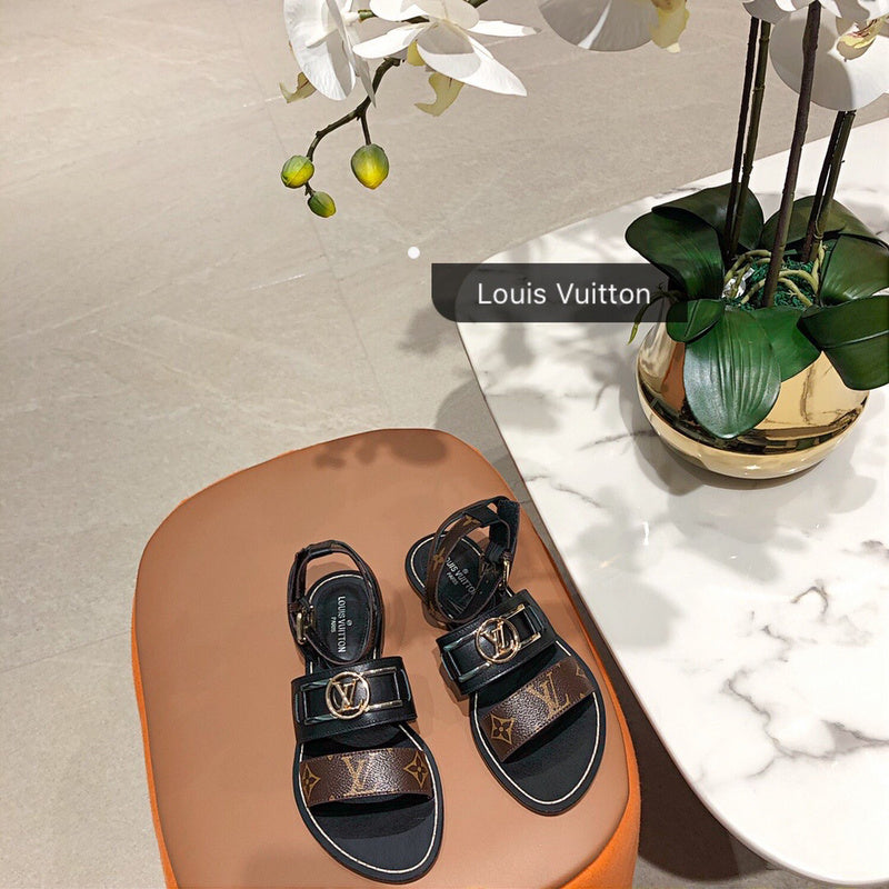 Louis Vuitton luxury shoes detail shot