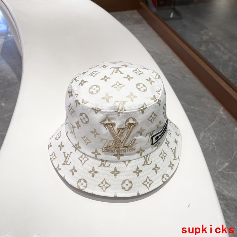 Close-up detail view of Louis Vuitton unisex cap