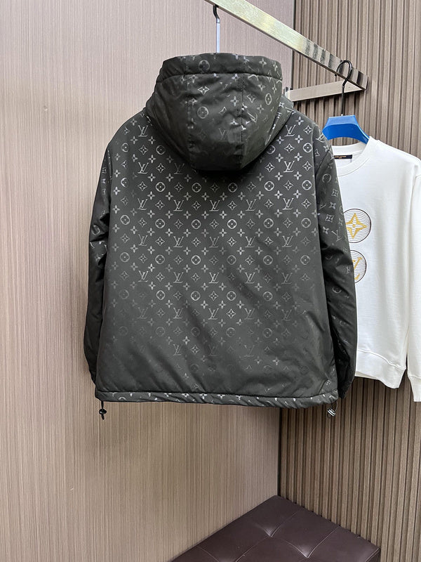 Side profile of Louis Vuitton luxury clothing with streetwear-inspired cut