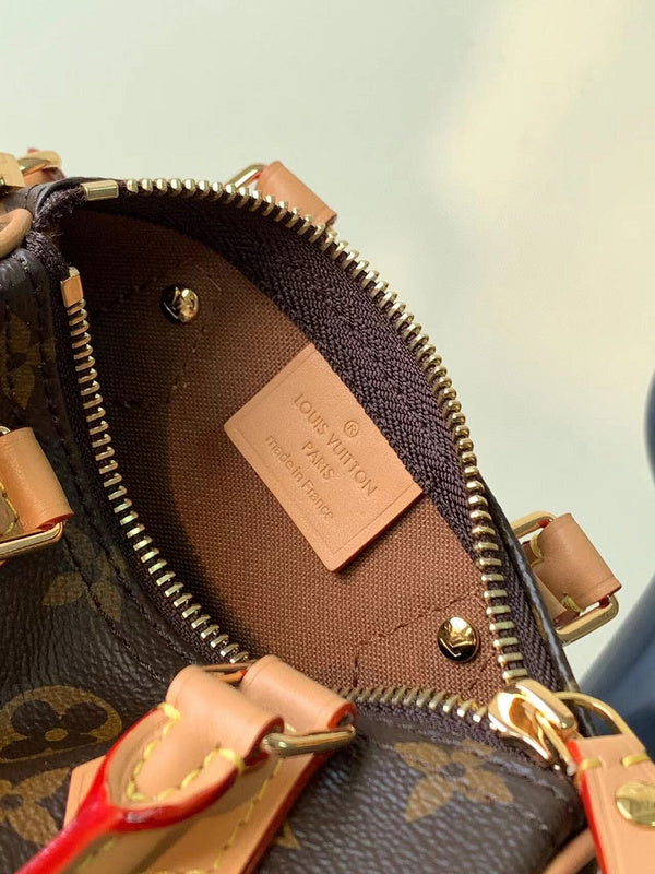 Front view of chic premium women's handbag – women's statement bag