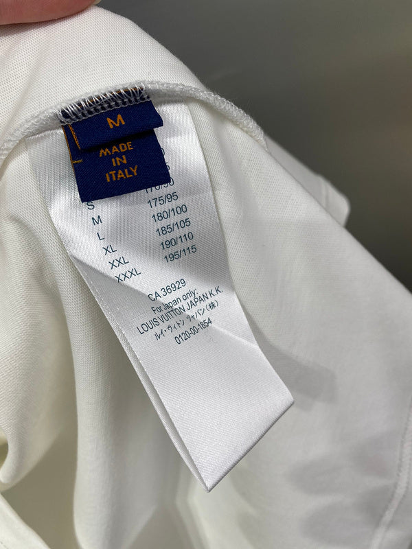 Front view of Louis Vuitton cotton t-shirt with streetwear-inspired cut