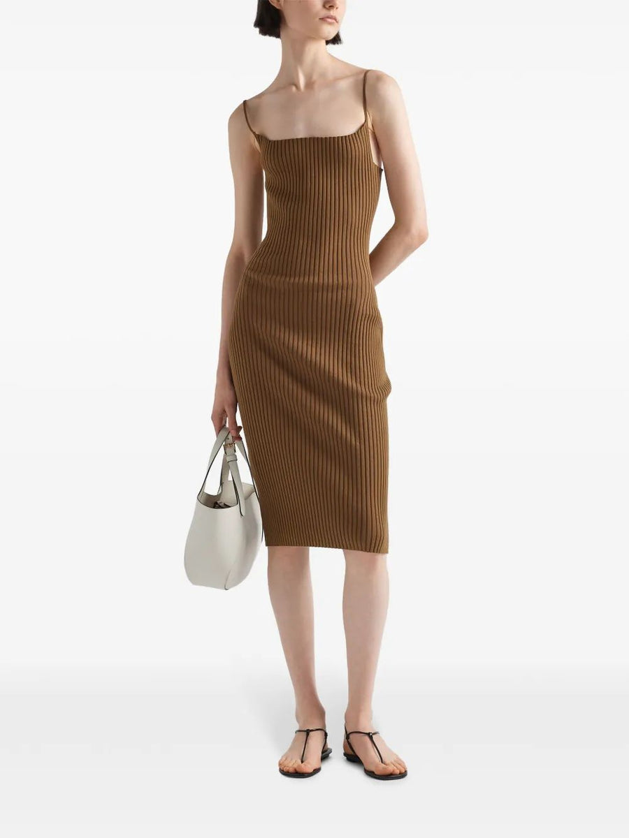 Prada premium dresses detail and craftsmanship close-up