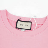 Close-up detail shot of Gucci luxury clothing with streetwear-inspired cut
