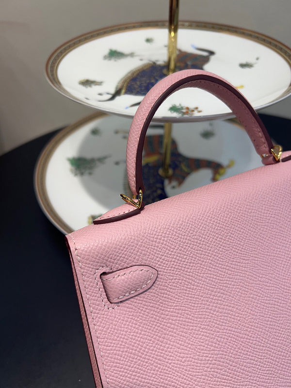 Close-up detail of graceful bag design