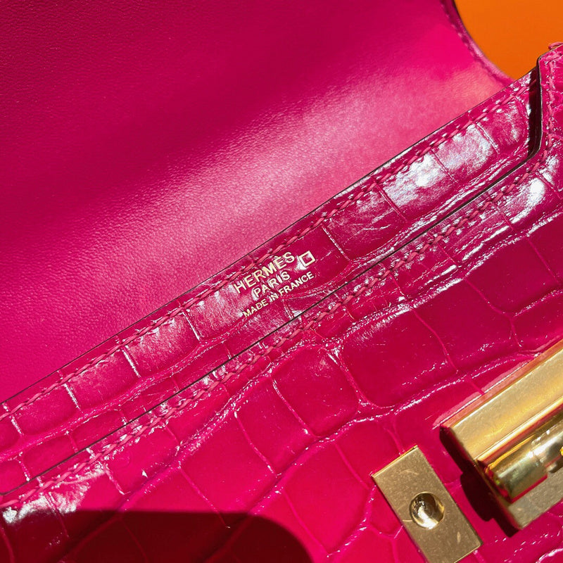 Close-up detail of understated bag design