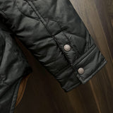 Close-up of Burberry designer clothing craftsmanship