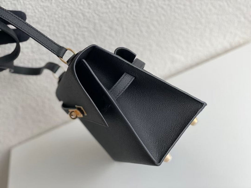 Close-up detail of clean-lined bag design