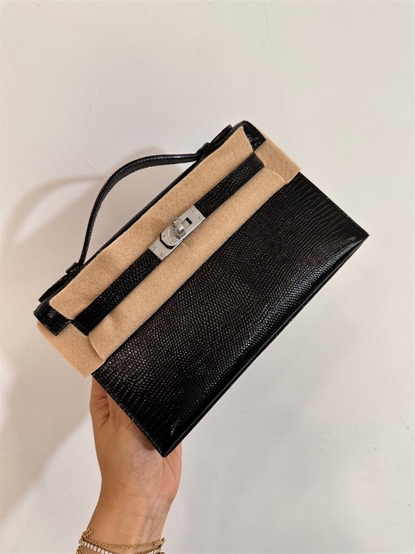  Contemporary crossbody bag carried on shoulder