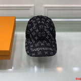 Close-up detail view of Louis Vuitton unisex cap