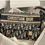Interior view of structured signature women's handbag – women's designer-style accessory