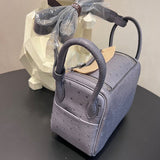  Modern satchel carried on shoulder