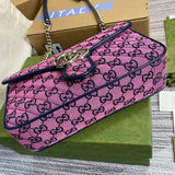 Top view of statement polished women's handbag – women's statement bag