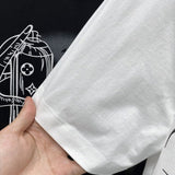 Front view of Louis Vuitton cotton t-shirt with streetwear-inspired cut