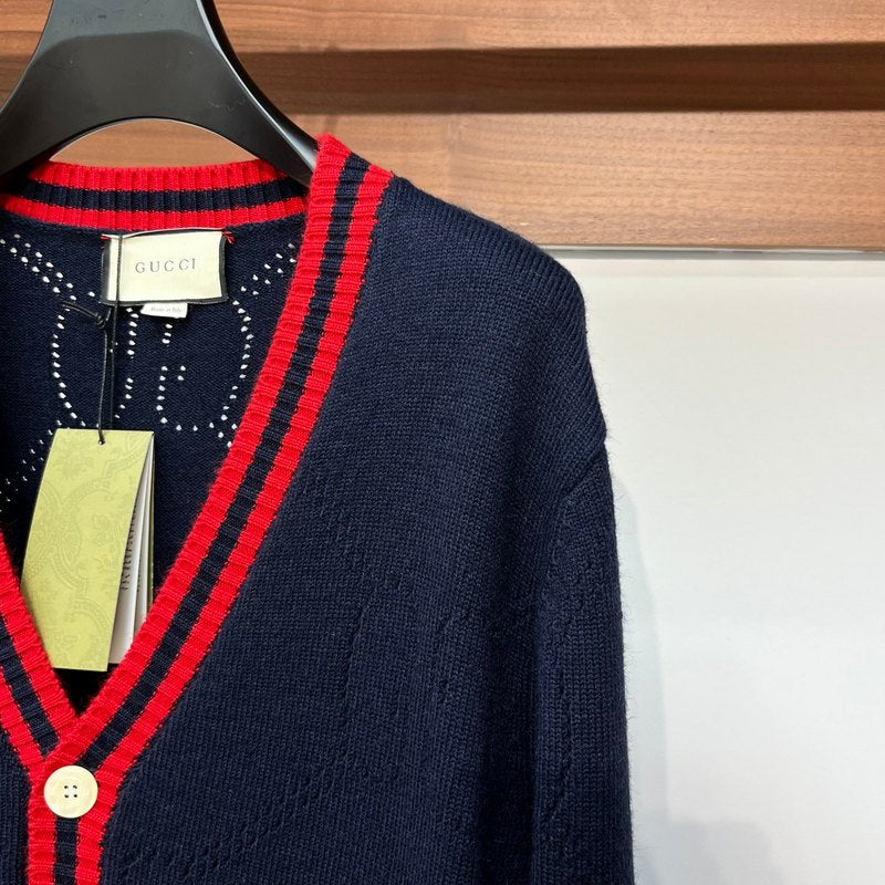 Full styled look of Gucci luxury clothing with label-forward styling