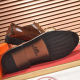 Hermès Chocolate Brown Platform Heels - Toe Detail View