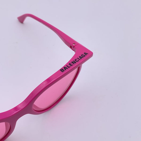 Balenciaga Pink Fuchsia Cat Eye Sunglasses Bb0101S 56/19 140Mm — Designer Fashion Sunglasses