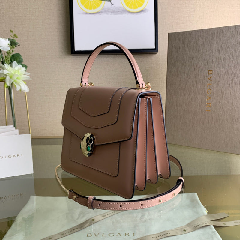Classic Faux Leather Handbag - Polished Finish | Women's Luxury Handbag #1689 - texture close-up (image 9) of designer-inspired handbag