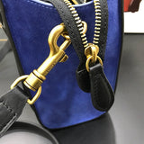 Front view of chic structured women's handbag – women's designer-style accessory