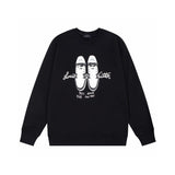 Close-up detail shot of Louis Vuitton luxury clothing with relaxed-fit cut