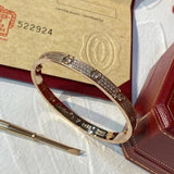 Close-up detail view of Cartier unisex jewelry piece