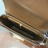 Top view of refined structured women's handbag – women's everyday handbag