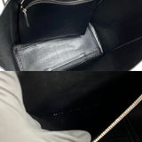 Side view of Balenciaga tote bag Black premium designer bag