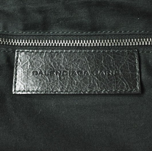 Balenciaga designer handbag leather closeup detail