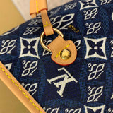 Back view of sleek refined women's handbag – women's statement bag