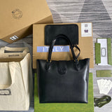 Front view of classic elevated women's handbag – women's luxury handbag