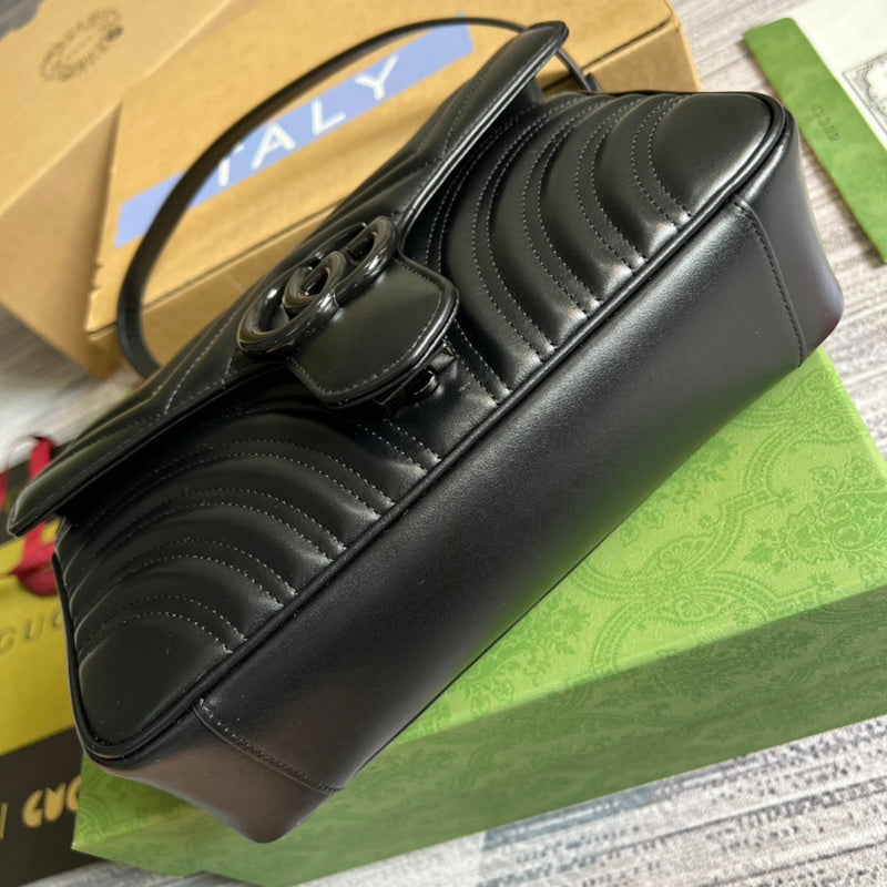 Sophisticated bag shown from front angle