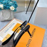 Louis Vuitton Camel Bow-Detail Flats - Studio Shot