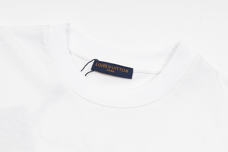 Front view of Louis Vuitton cotton t-shirt with monogram-inspired silhouette