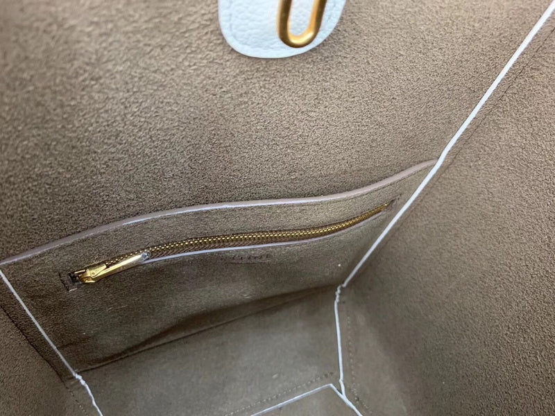 Back view of classic modern women's handbag – women's luxury accessory