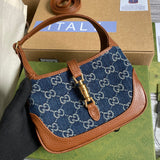 Back view of refined polished women's handbag – women's statement bag