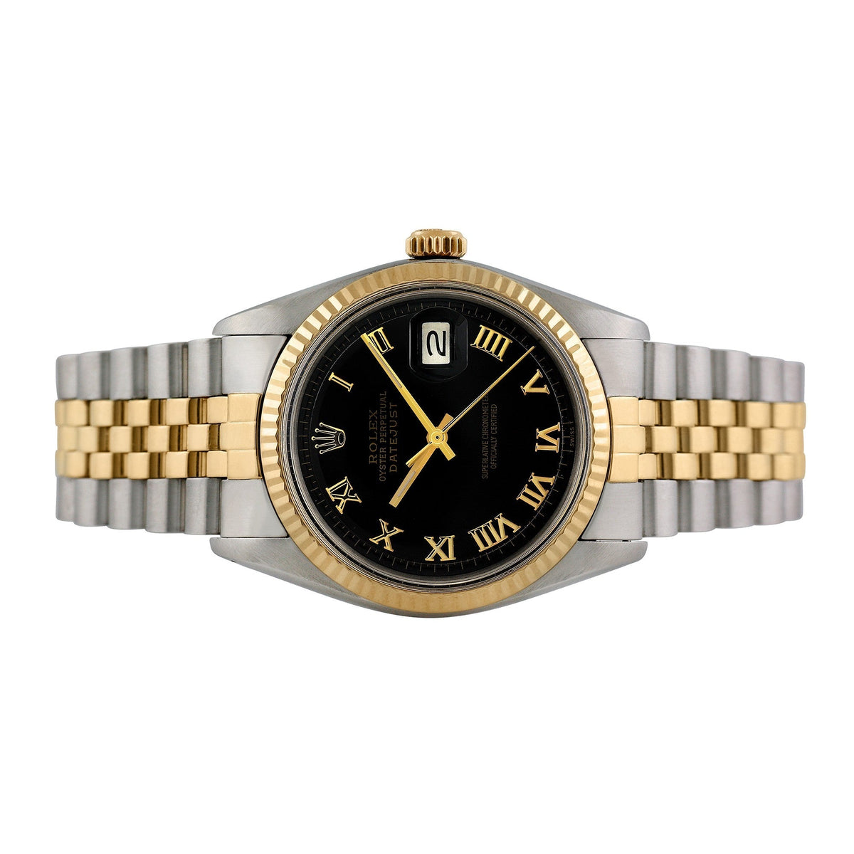 Front view of Rolex men's watch