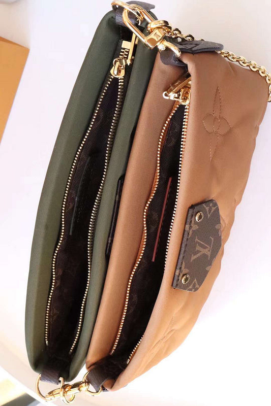 Top view of classic sleek women's handbag – women's statement bag