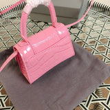 Top view of signature statement women's handbag – women's luxury handbag