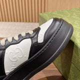 Gucci soft grey luxury sneakers view 5 chunky sole construction