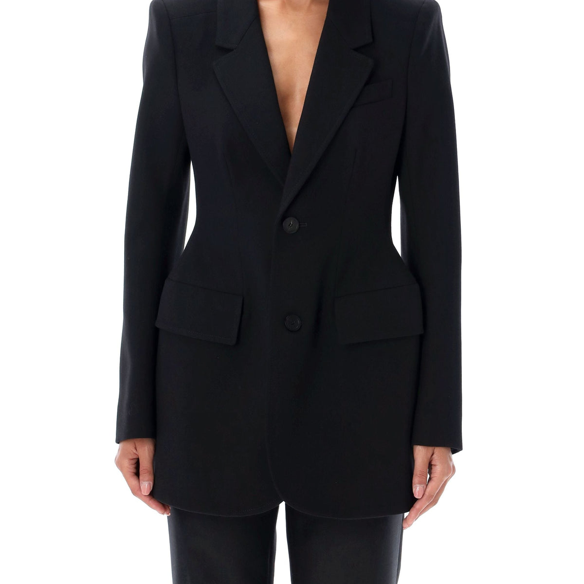 Balenciaga outerwear side profile designer luxury fashion