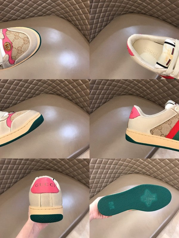 Side profile of Gucci all-black sneakers cushioned comfort fit