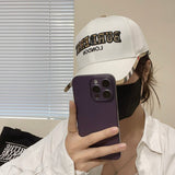 Side view of Burberry unisex cap