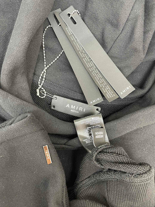 Amiri luxury hoodie detail shot