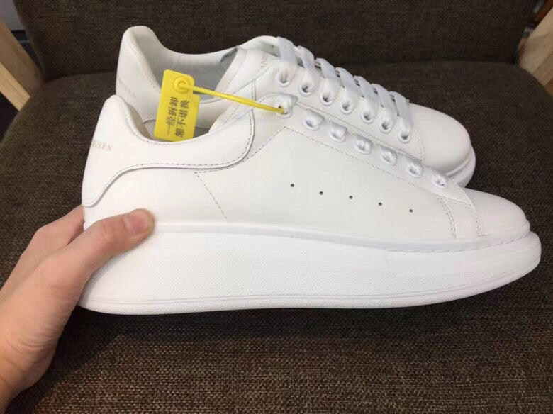 Alexander McQueen shoes Style 028 - front view, classic monogram styling