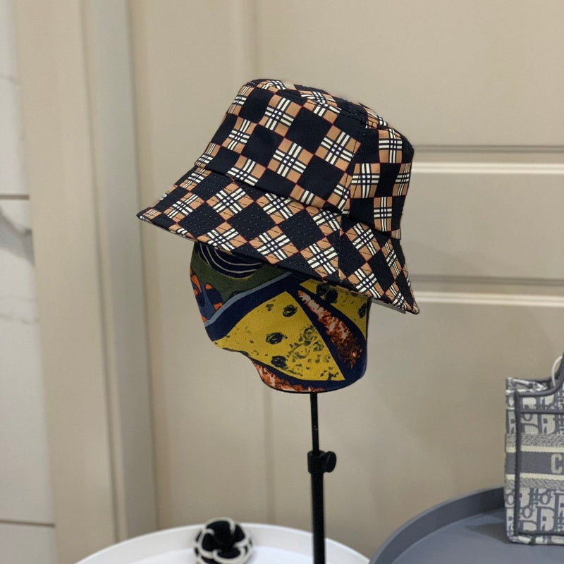 Close-up detail view of Burberry unisex cap