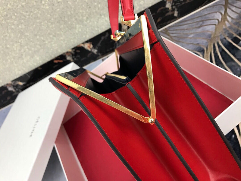 Top view of sleek modern women's handbag – women's premium purse