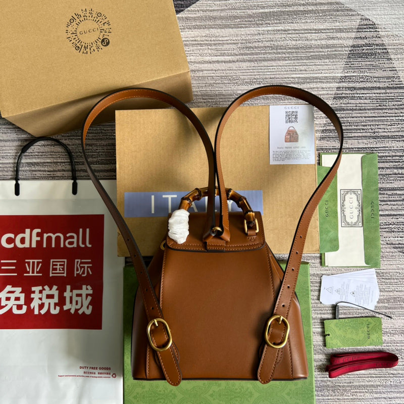 Side profile of structured statement women's handbag – women's everyday handbag