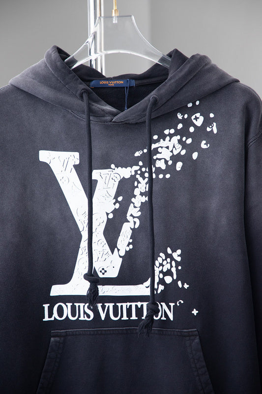 Full styled look of Louis Vuitton luxury clothing with tailored silhouette