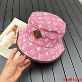 Close-up detail view of Louis Vuitton unisex cap