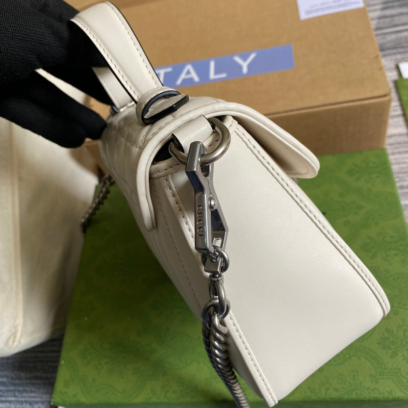 Top view of classic statement women's handbag – women's everyday handbag