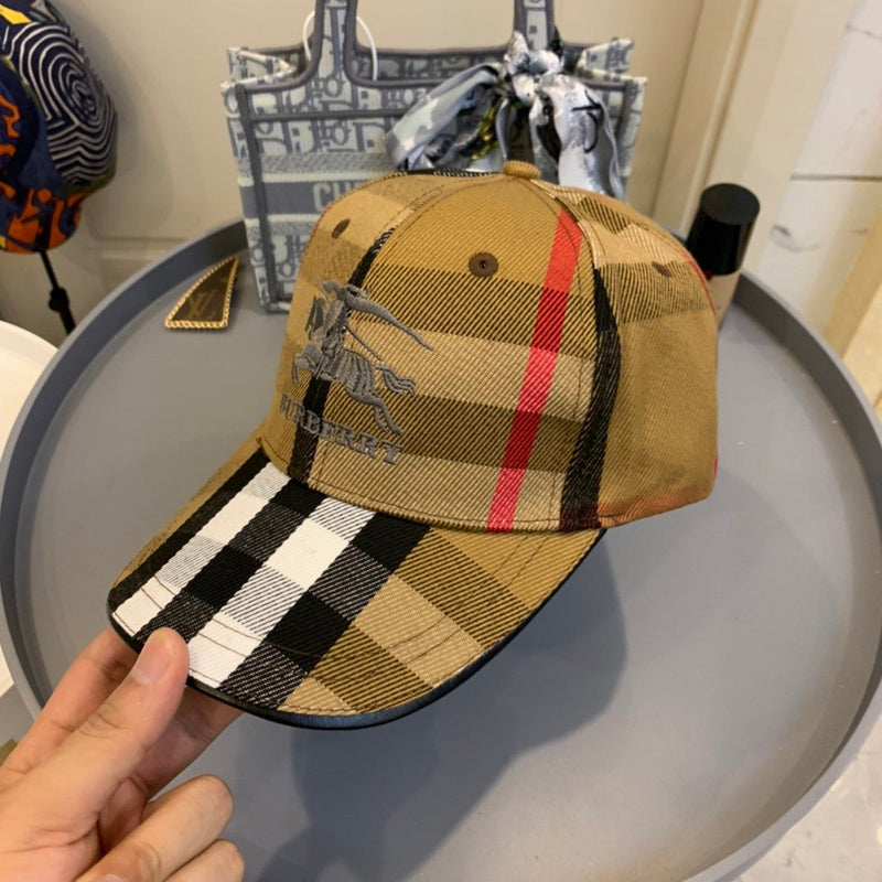 Front view of Burberry unisex cap